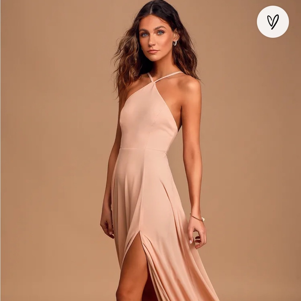 Lulu’s blush pink maxi dress size XS
